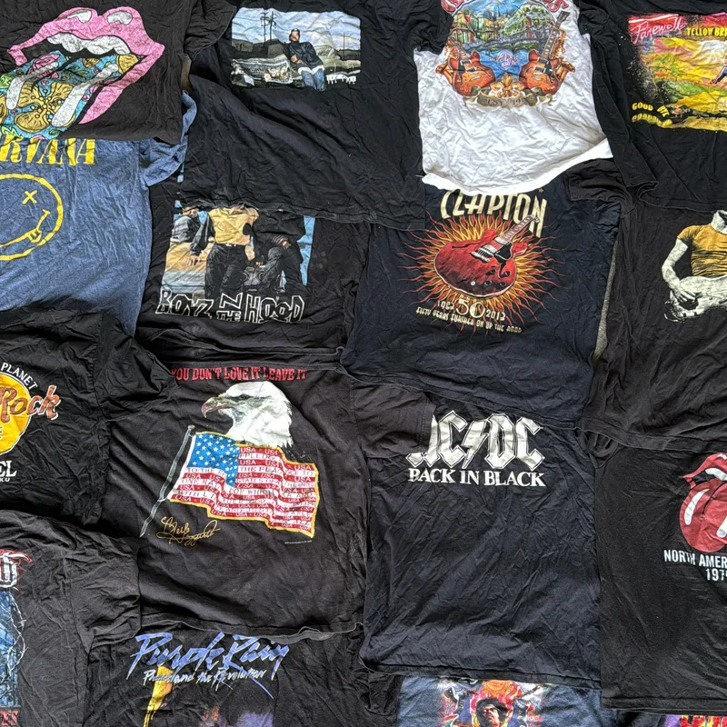 Mix 20kg Tee-shirts Music/Rock/Printed USA