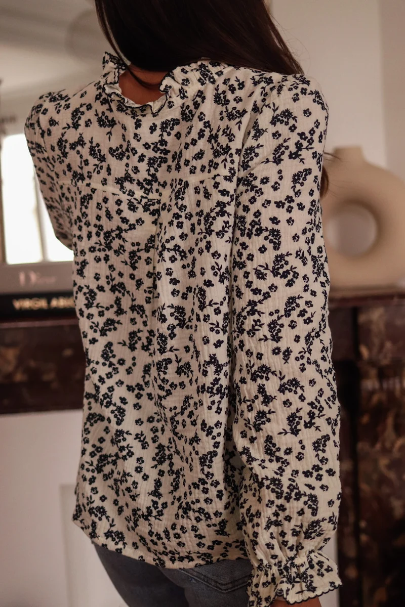 Blouse Ally gaze de coton