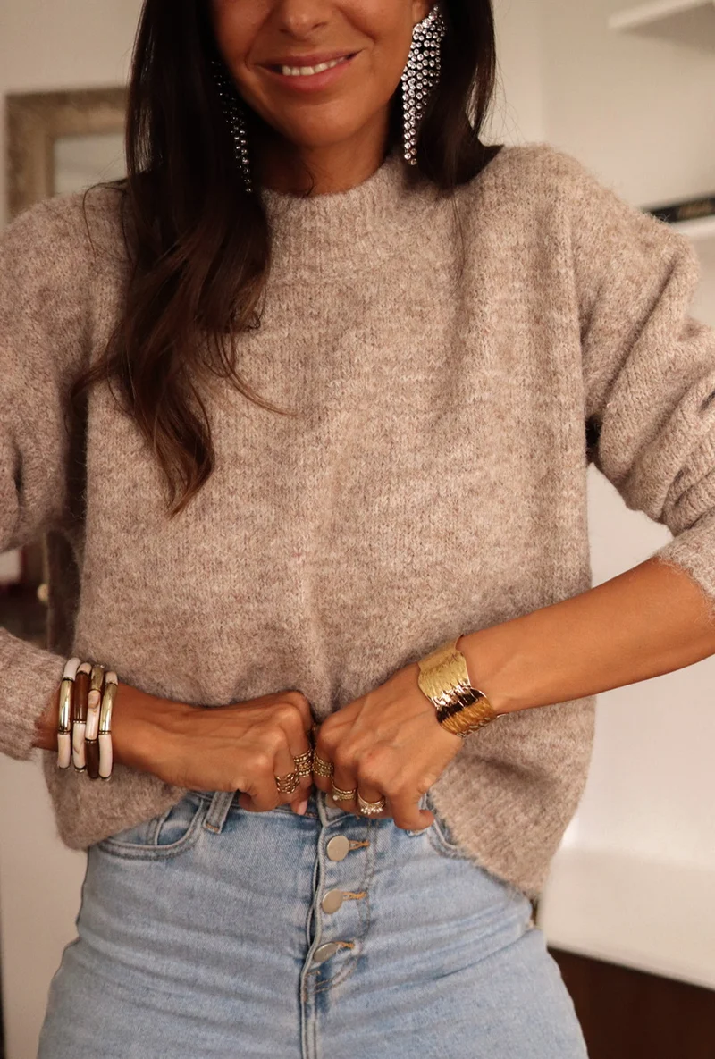Pull Gaspard taupe