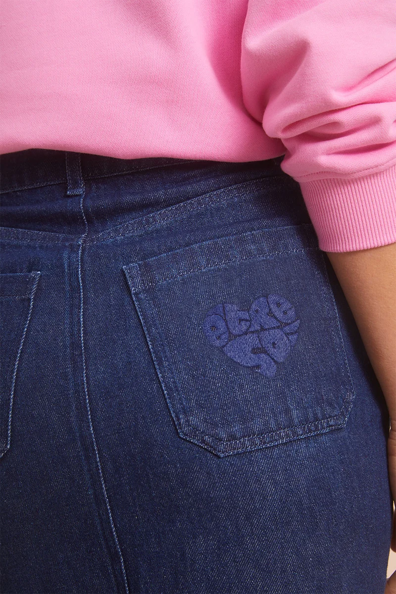 Jupe Longue Denim Brut