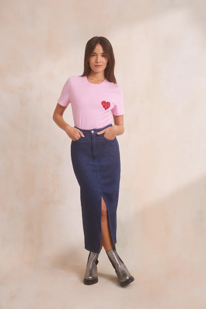 Jupe Longue Denim Brut