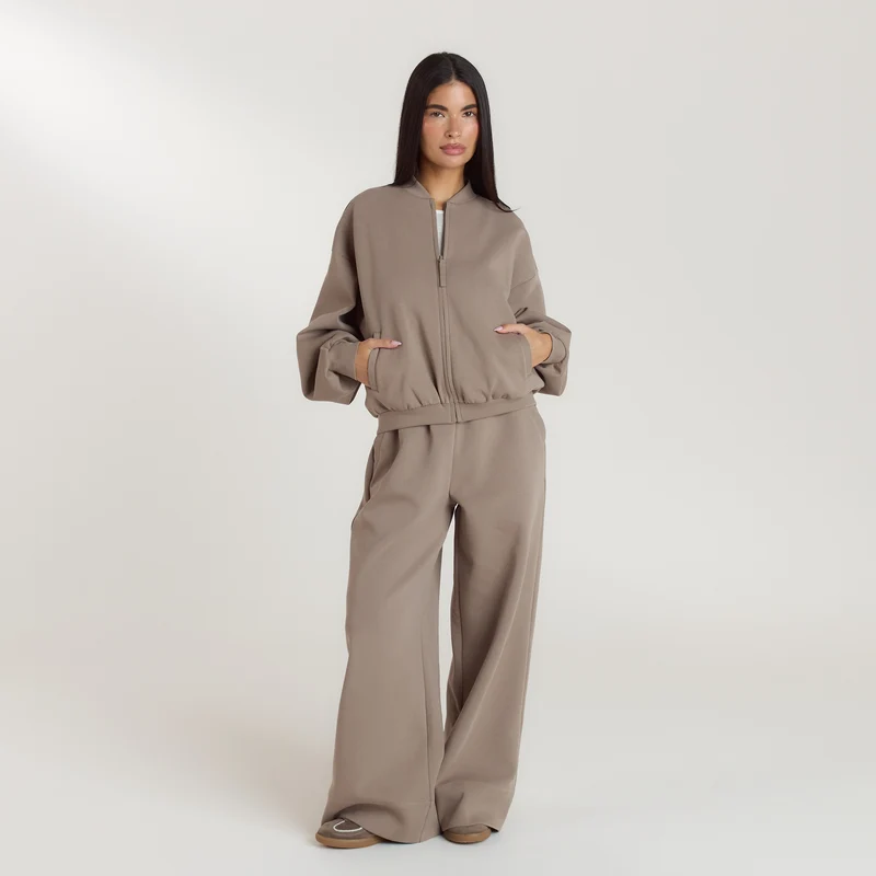 Veste en Néoprène - Taupe