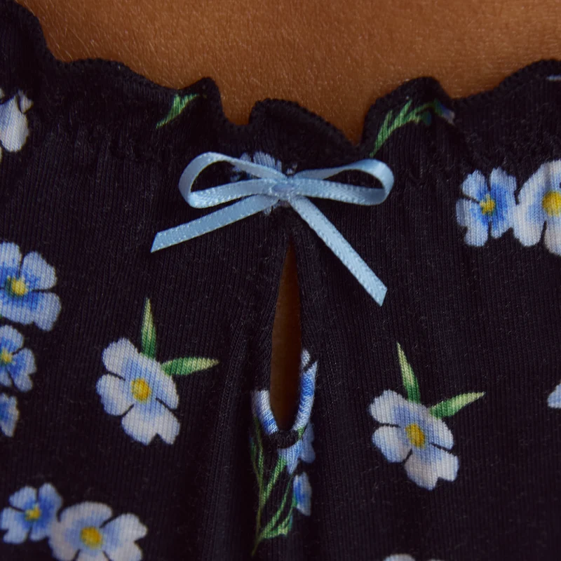 Strings Imprimés (Pack de 3) - Imprimé Bleu