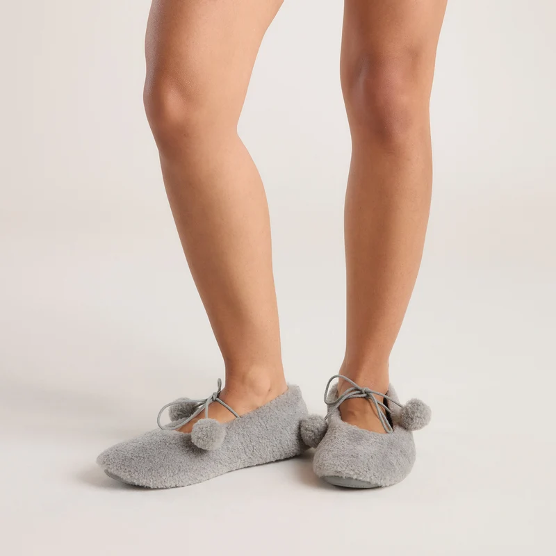 Pantoufle Ballerine Poppy - Gris