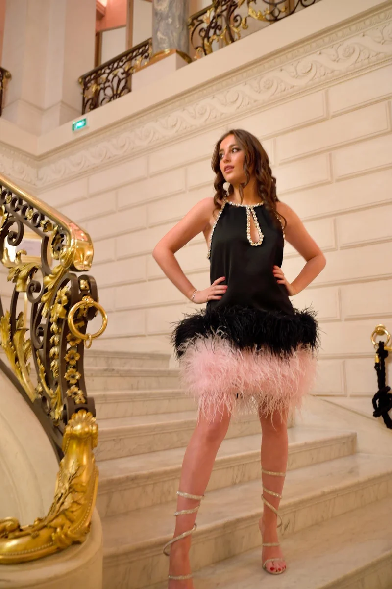 Robe Swarovski noir