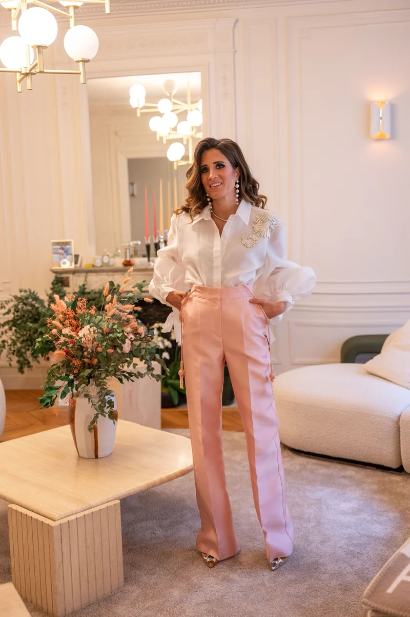 Pantalon Anna rose