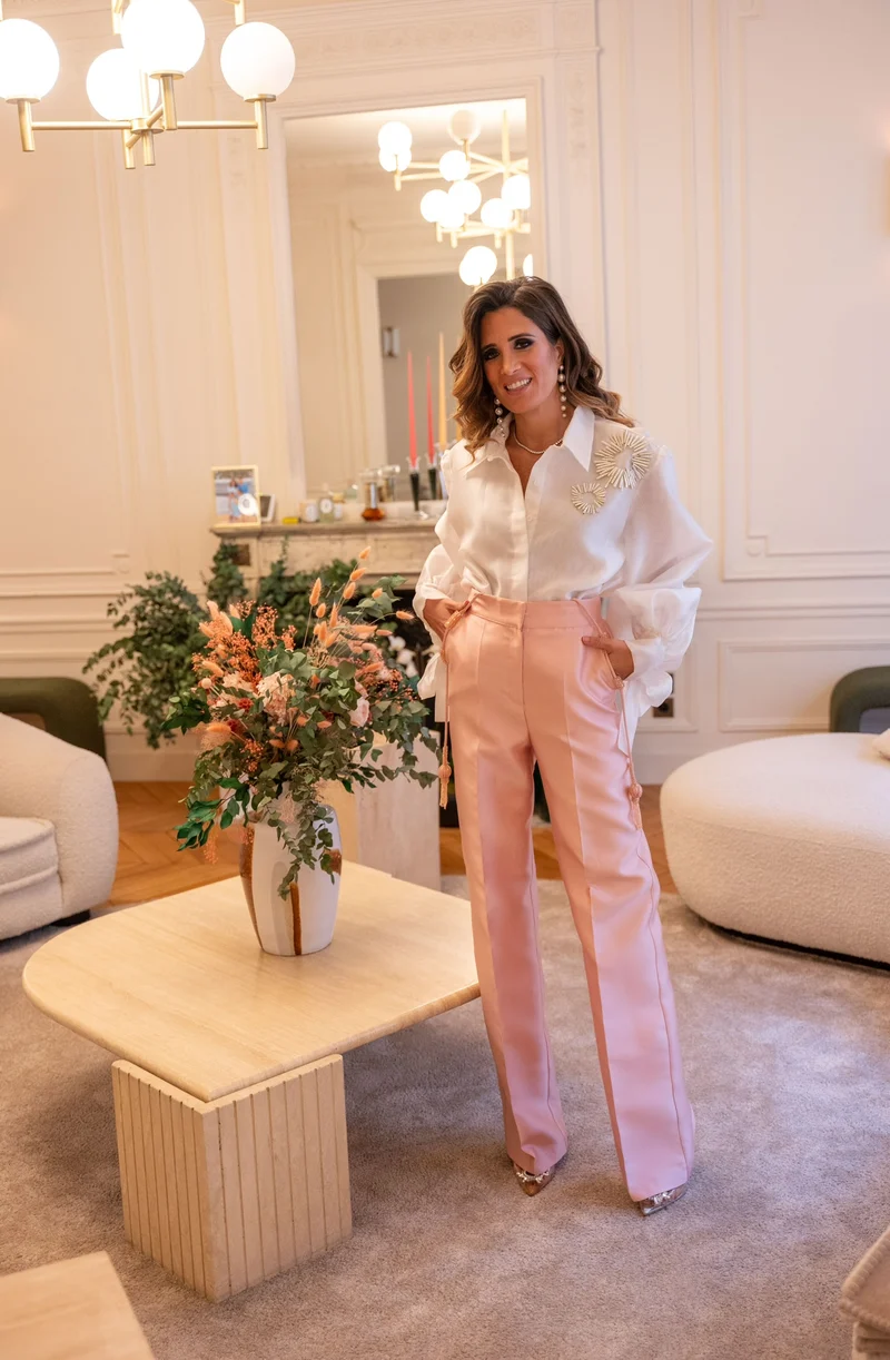 Pantalon Anna rose