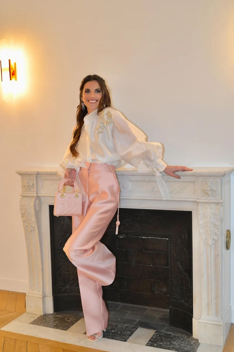 Pantalon Anna rose