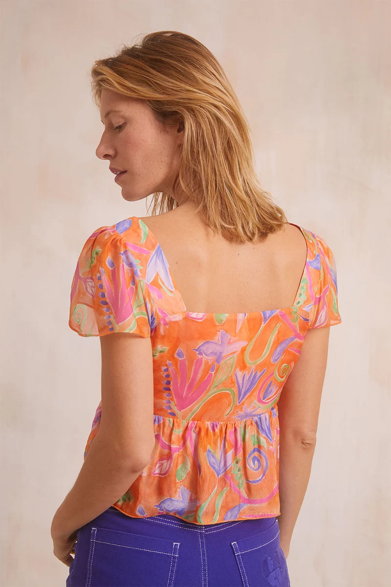 Blouse Romance Jardin Secret