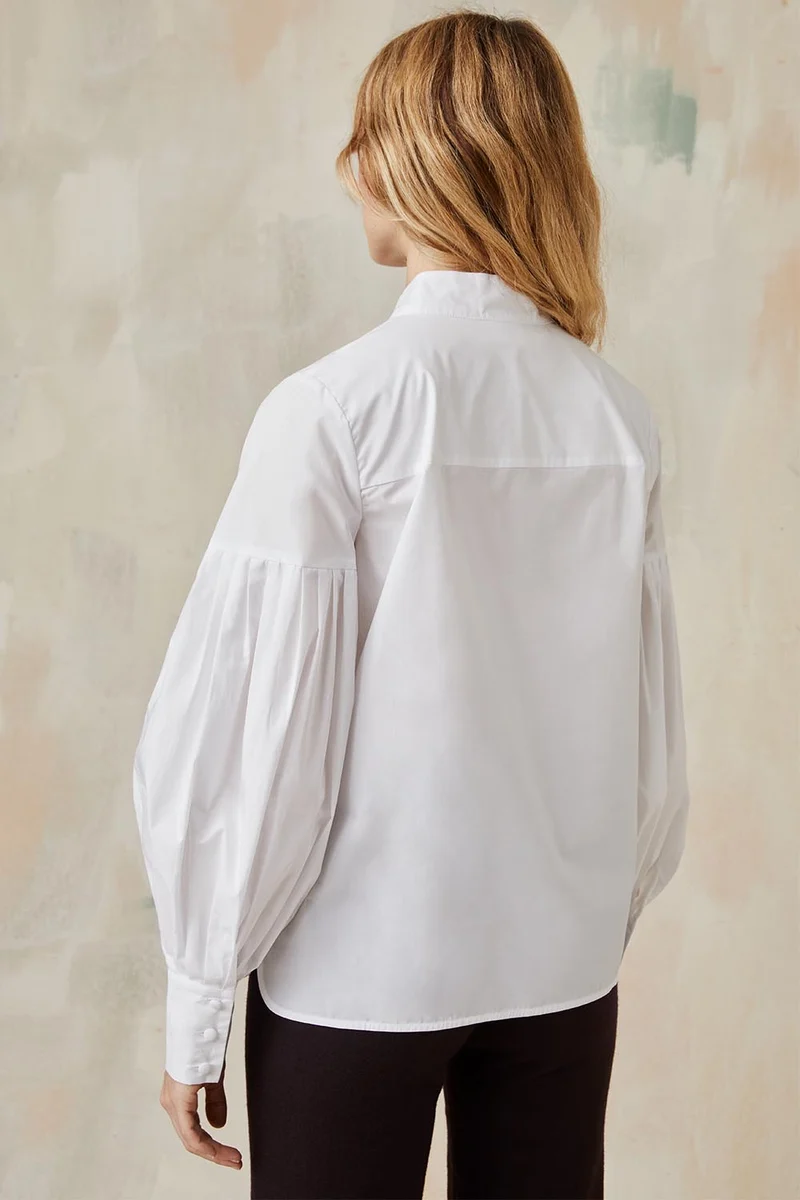Blouse Fabuleuse en coton Blanc Innocent