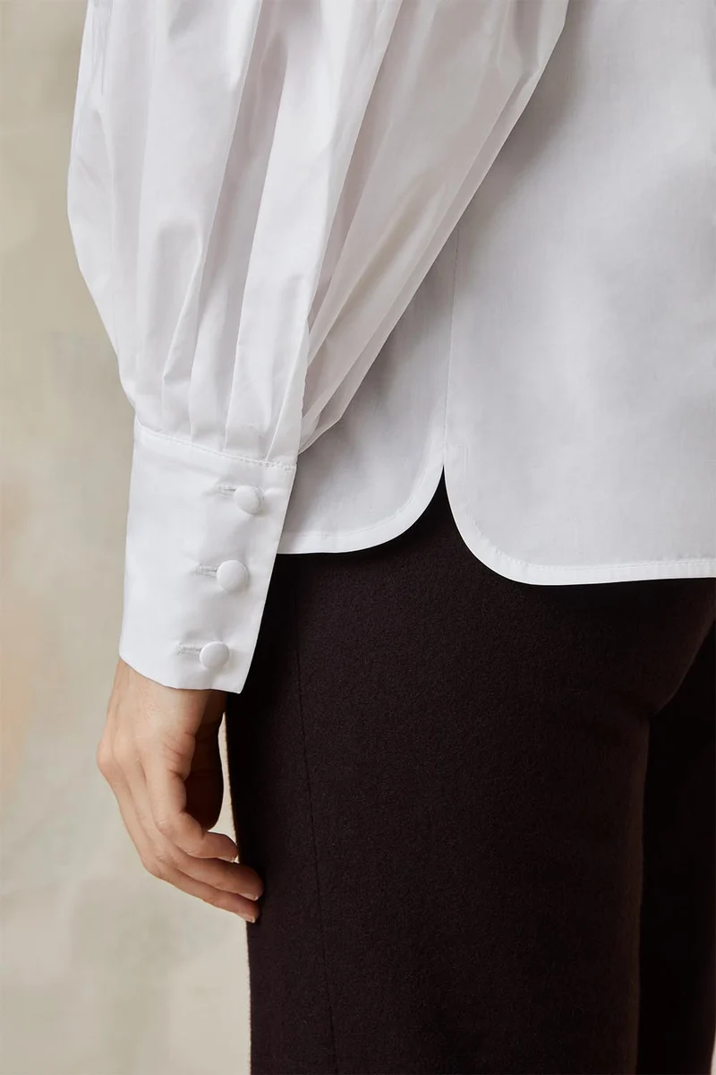 Blouse Fabuleuse en coton Blanc Innocent