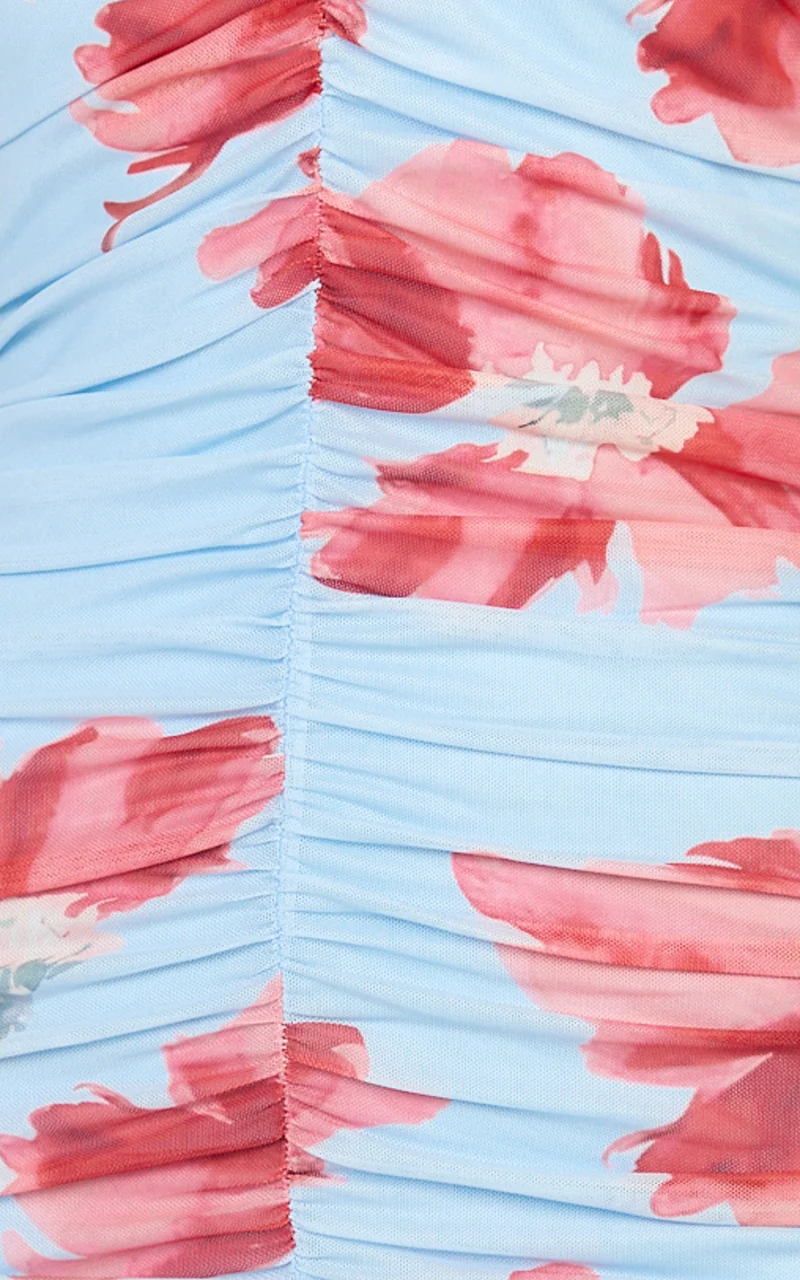 Jasmine Maxi Dress - Ruched Racer Back Dress in Mirabelle Floral Print