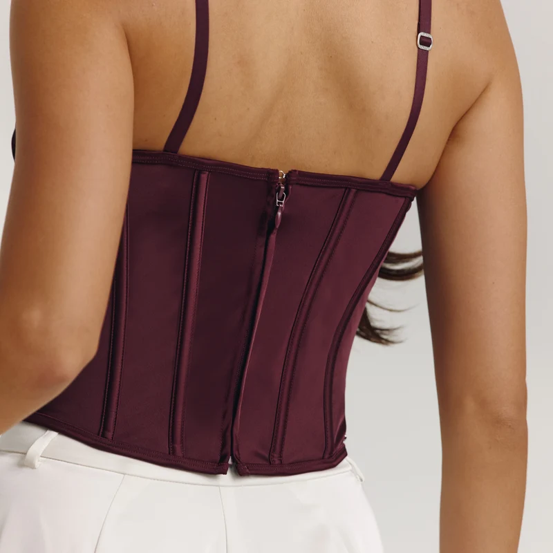 Top Bustier Eledora - Prune
