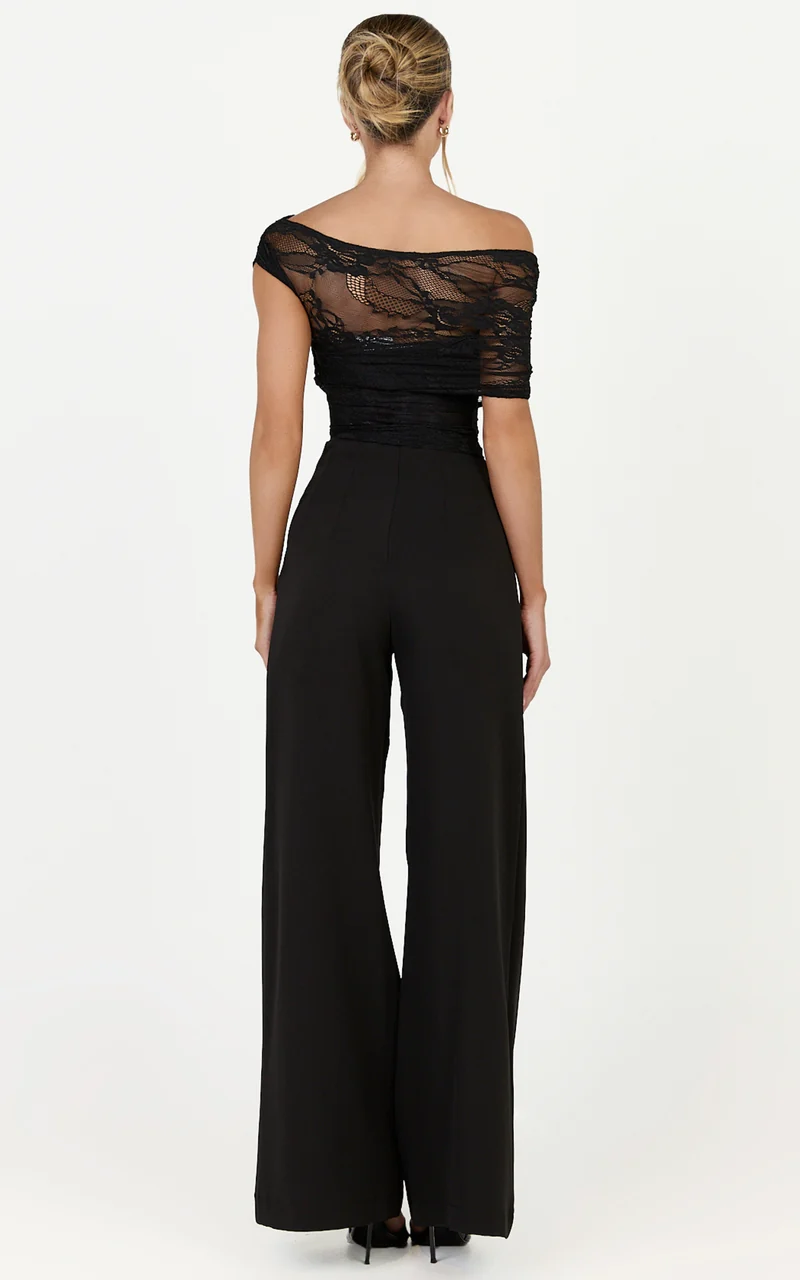 Thalassa Top - Cap Sleeve Off Shoulder Top in Black