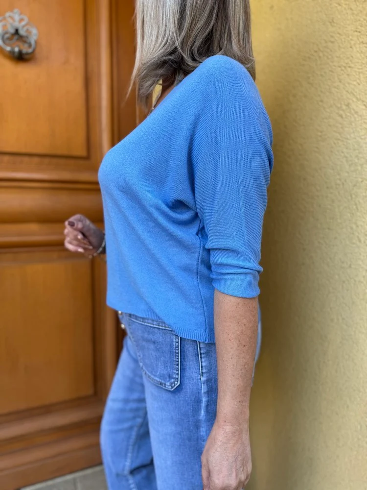 Pull Pedro bleu lavande