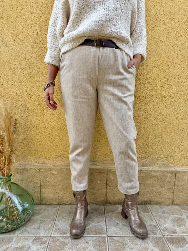Pantalon Adriano beige