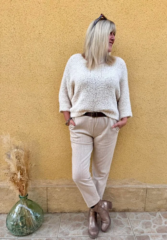Pantalon Adriano beige