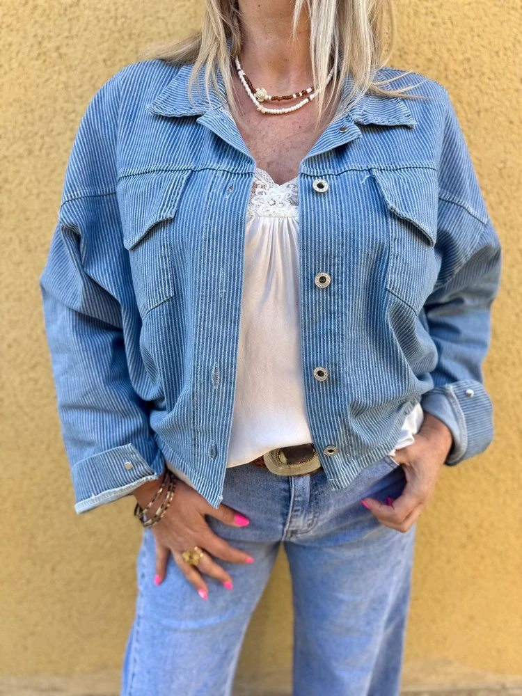 Blouson rayé Paco