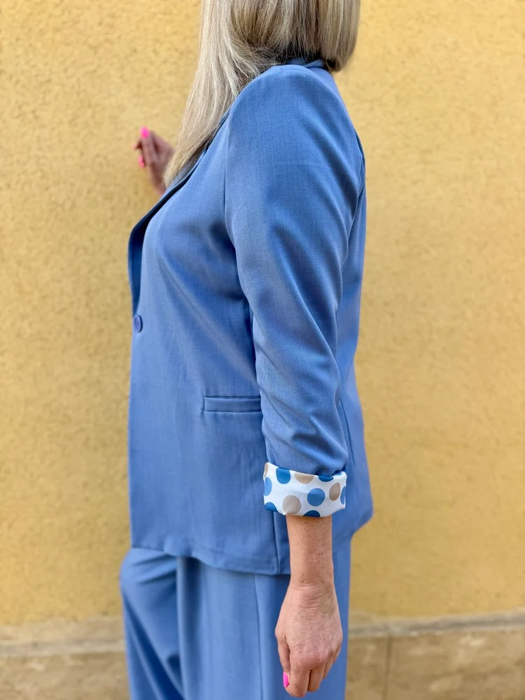 Veste tailleur Armanda bleu