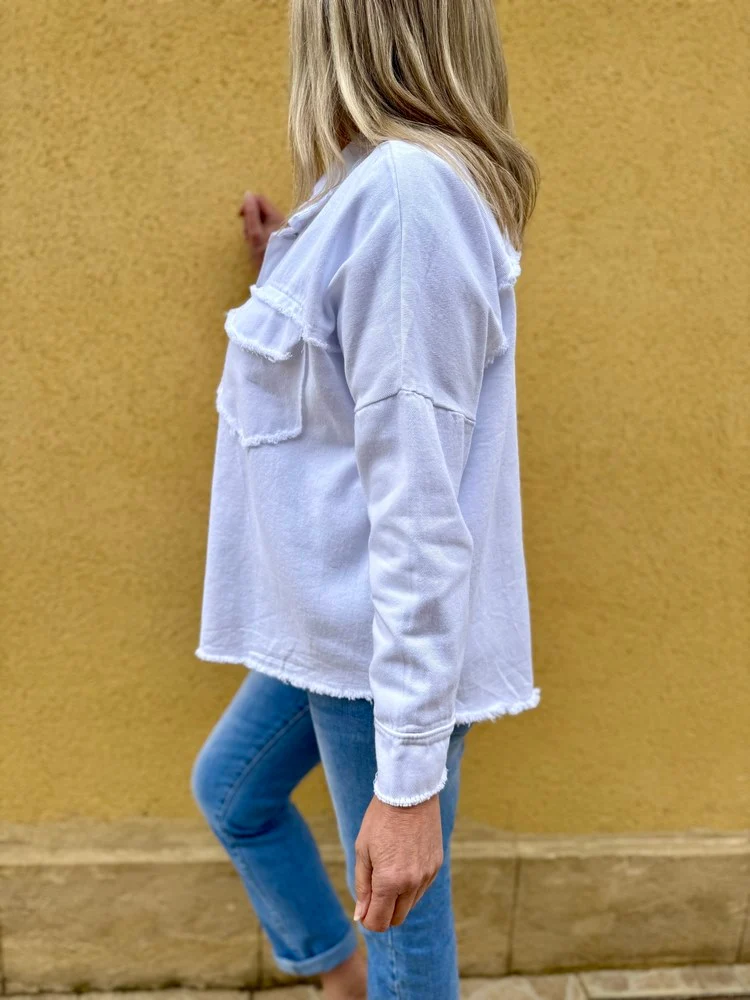 Surchemise en coton Mila blanc