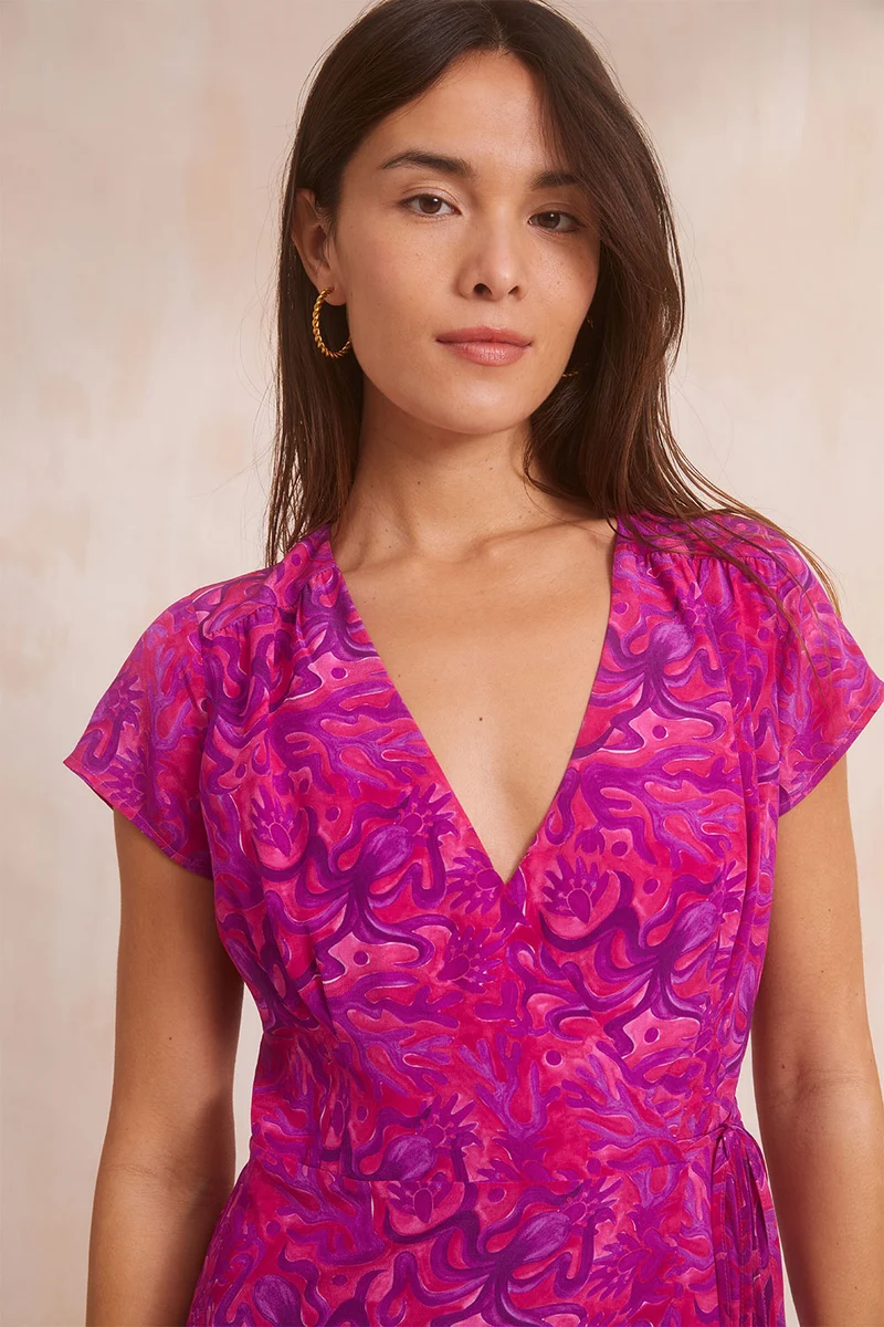 Robe Malicieuse en soie Polpo