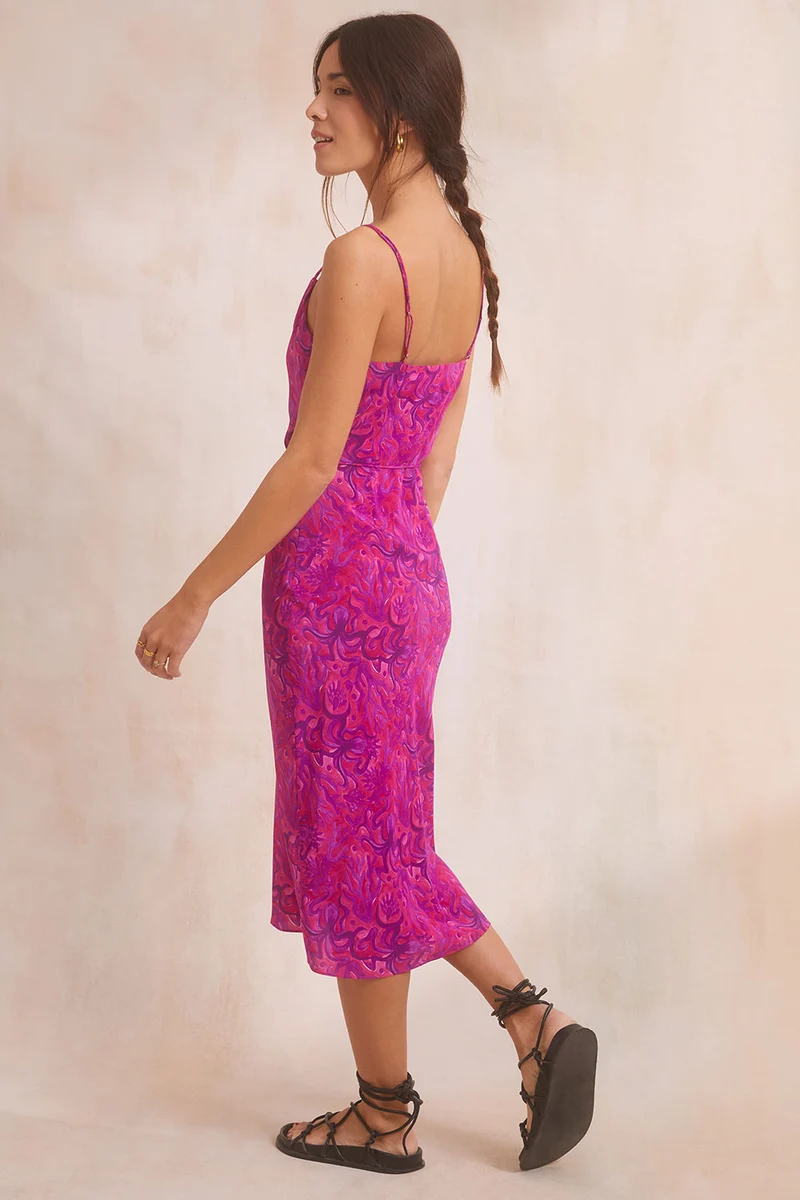 Robe Fatale en soie Polpo