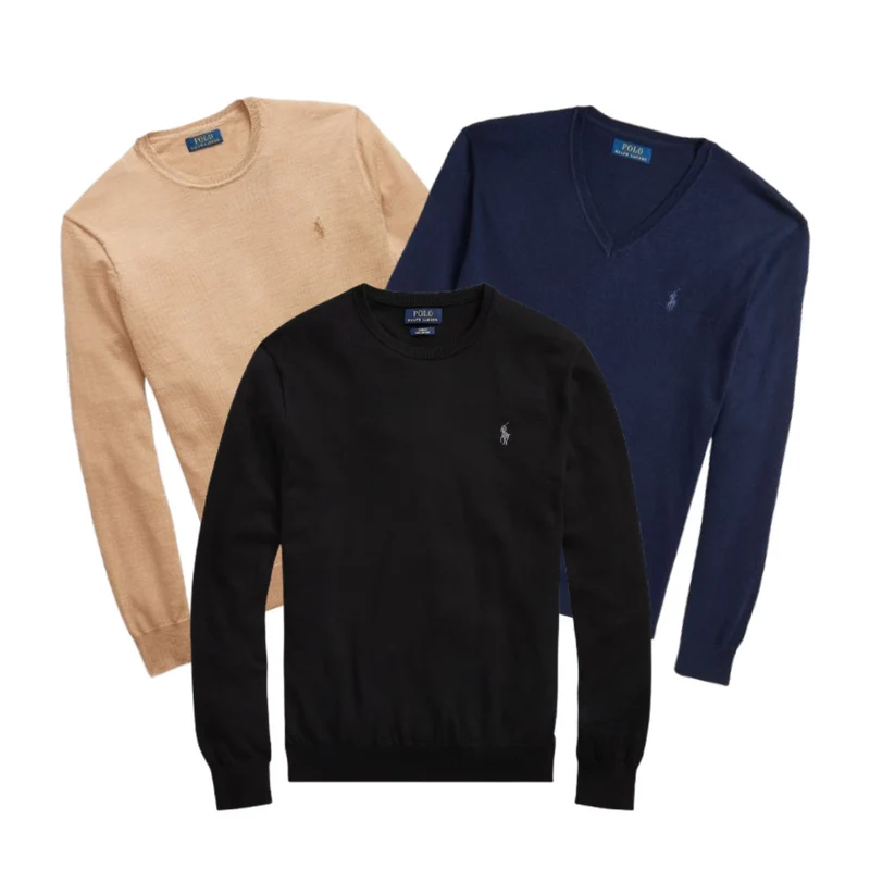 Mix 15x Pièces Pulls Ralph Lauren Premium