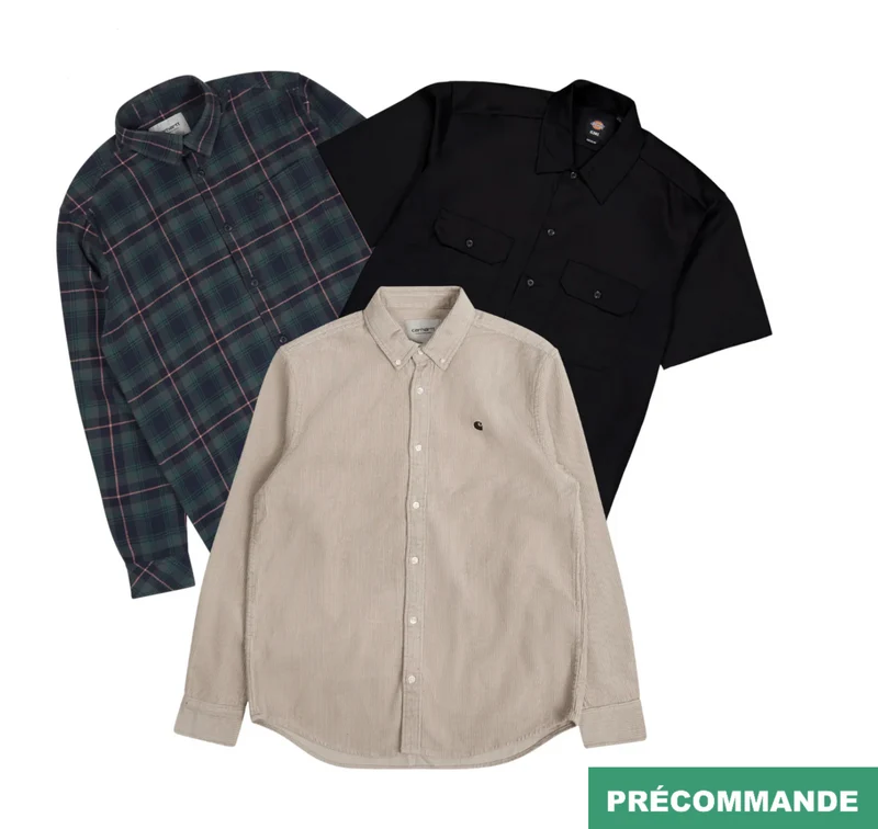 Précommande 30x Pièces Chemise Carhartt & Dickies