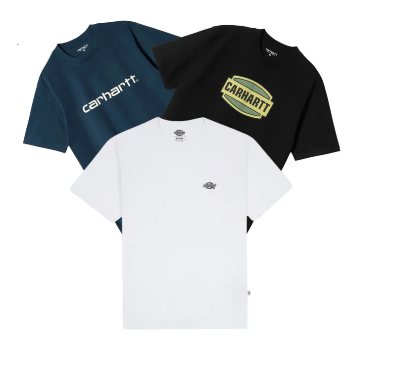 Précommande 30x Pièces Tee-shirt Carhartt & Dickies