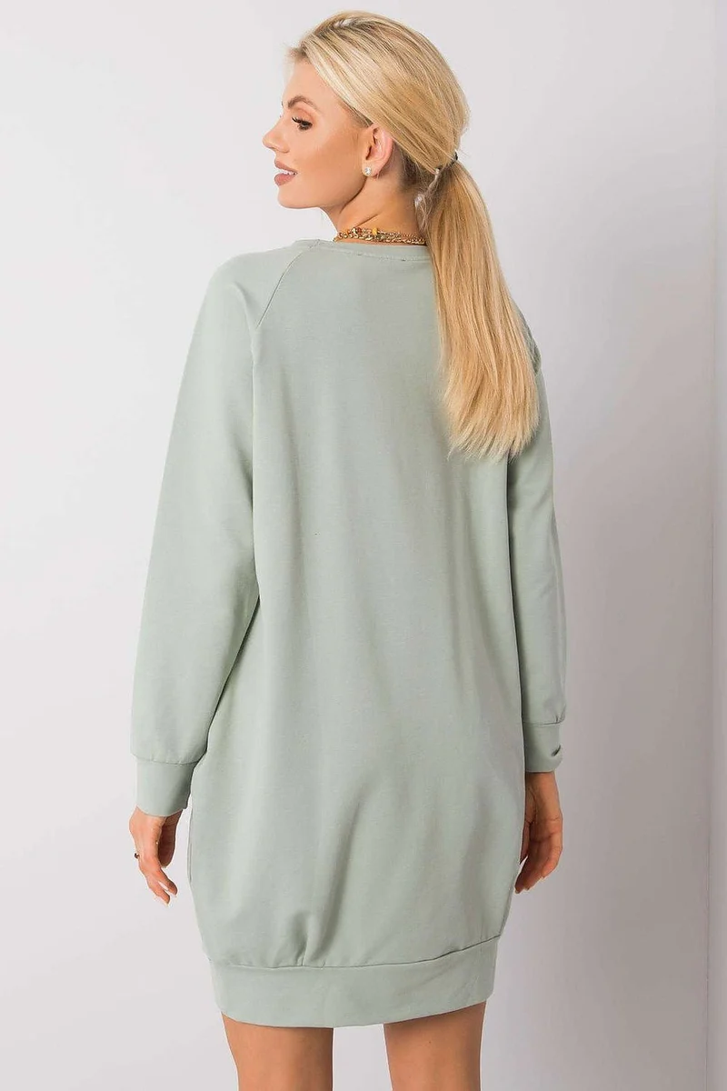 Robe sweat courte casual manches longues