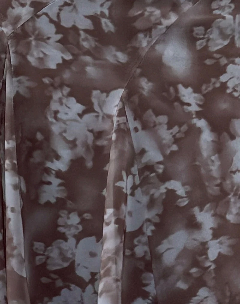 Jupe midi Clarita, Botanical Shadow Brown