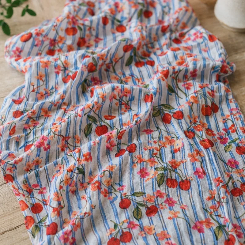 Foulard Coton Cerises