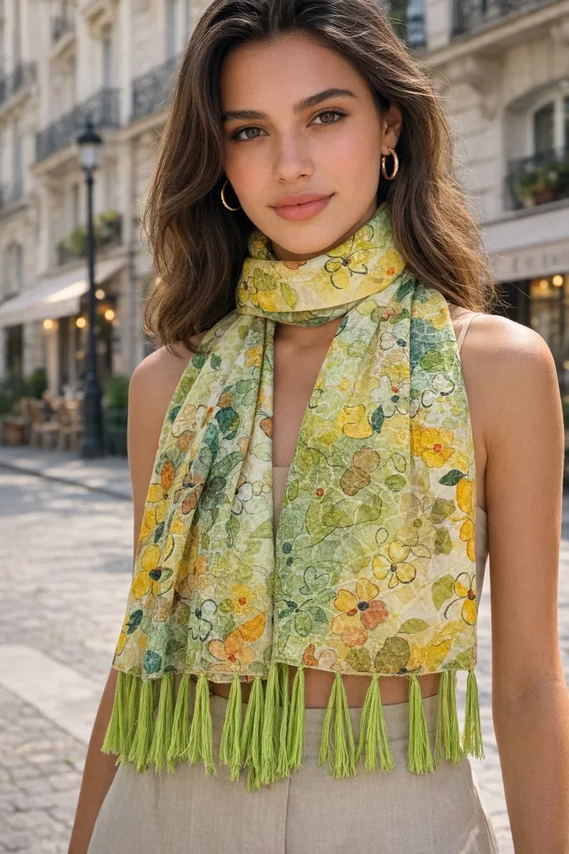 Foulard Franges Bohème