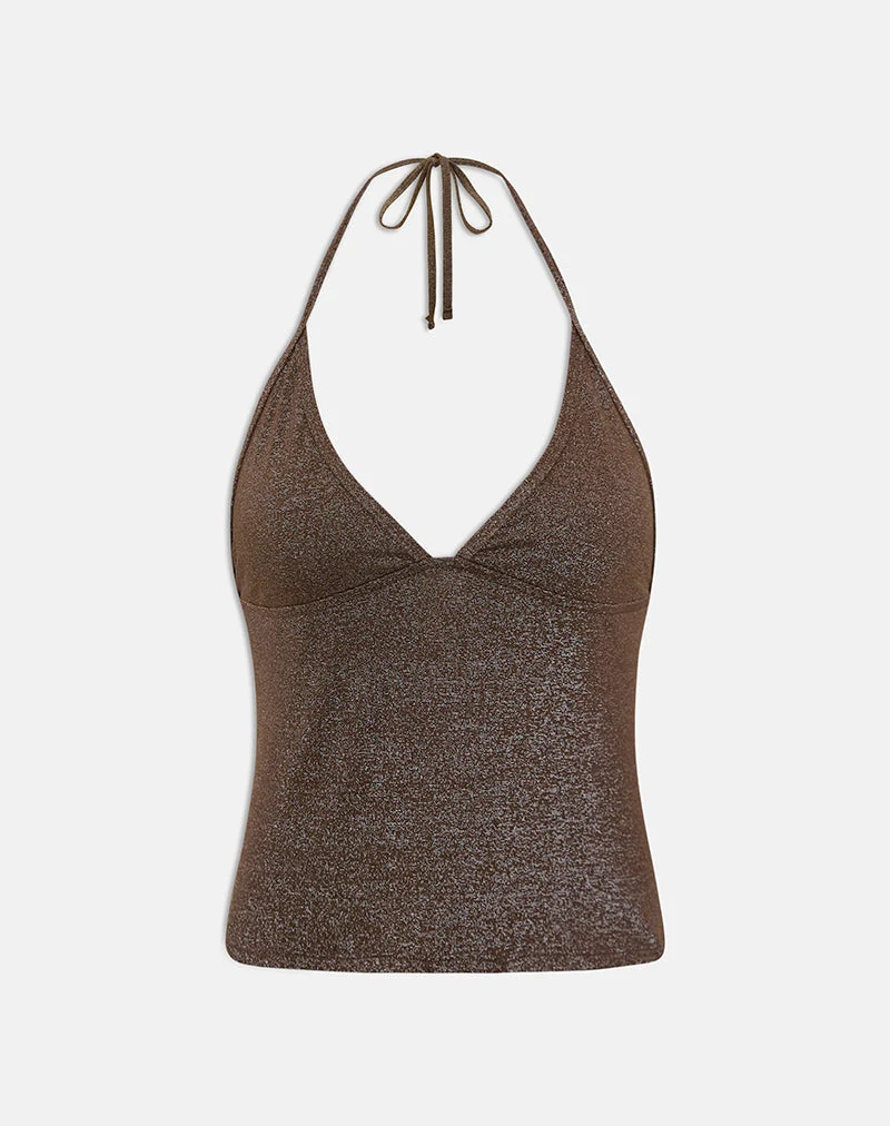 Débardeur de natation Tarikh, couleur brun chatoyant