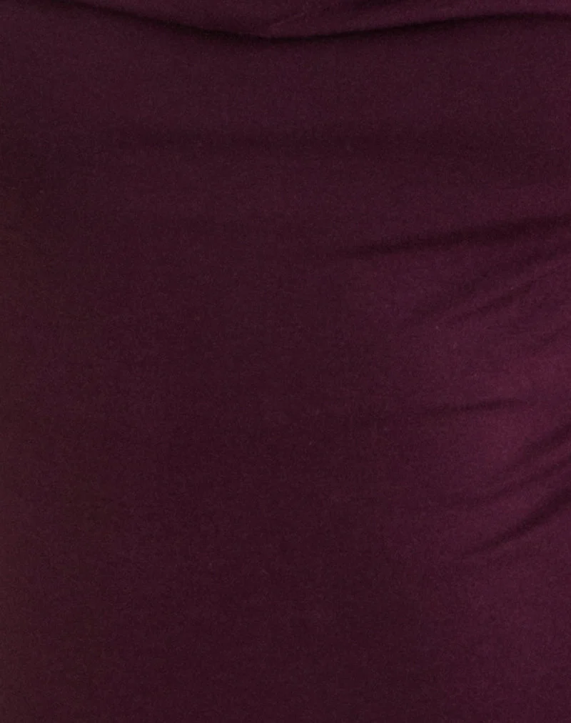 Haut dos nu Imrie en jersey de rayonne, couleur Redwood