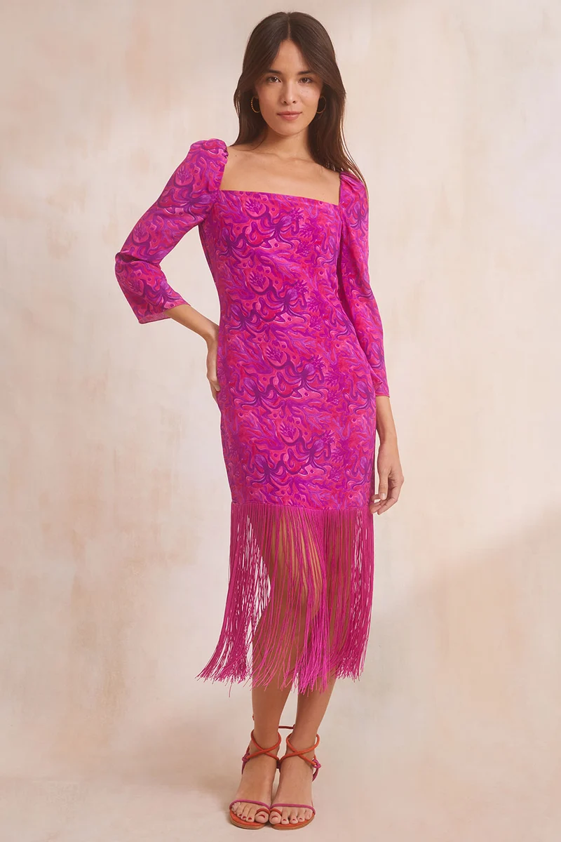 Robe Sérénade en soie Polpo
