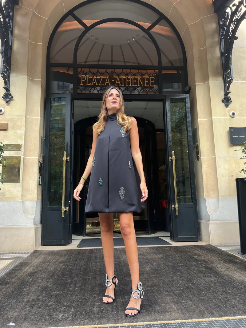 Robe Mina courte Noire