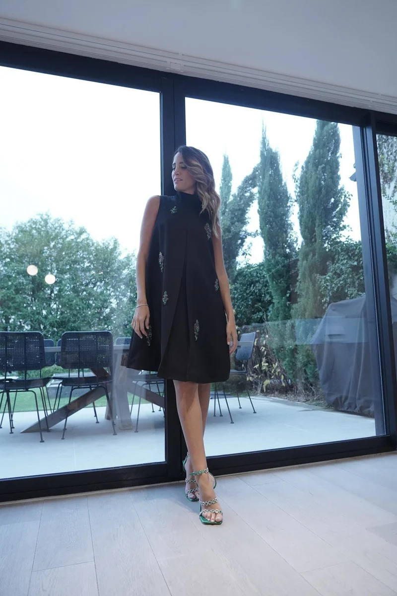 Robe Mina courte Noire