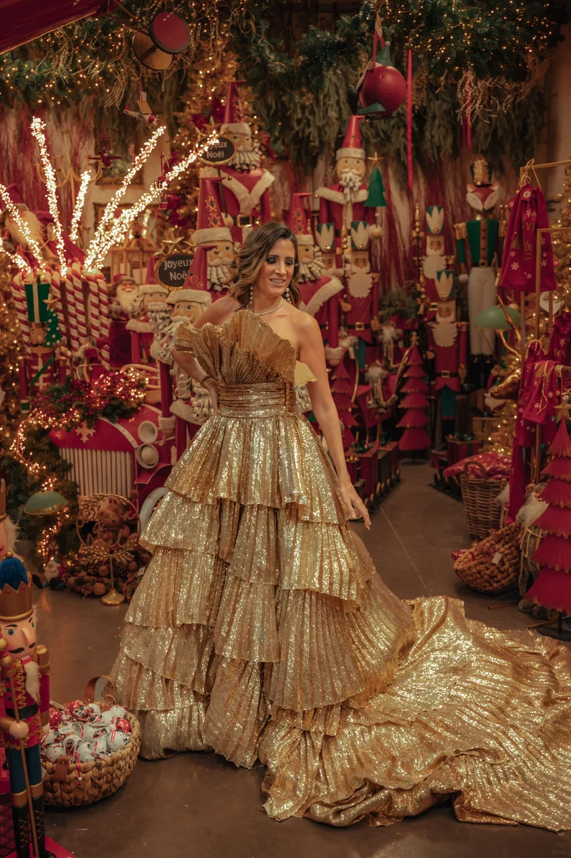 Robe longue du soir Leonie Hanne gold