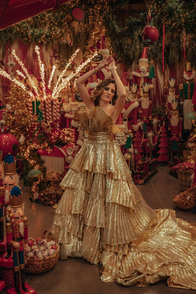 Robe longue du soir Leonie Hanne gold