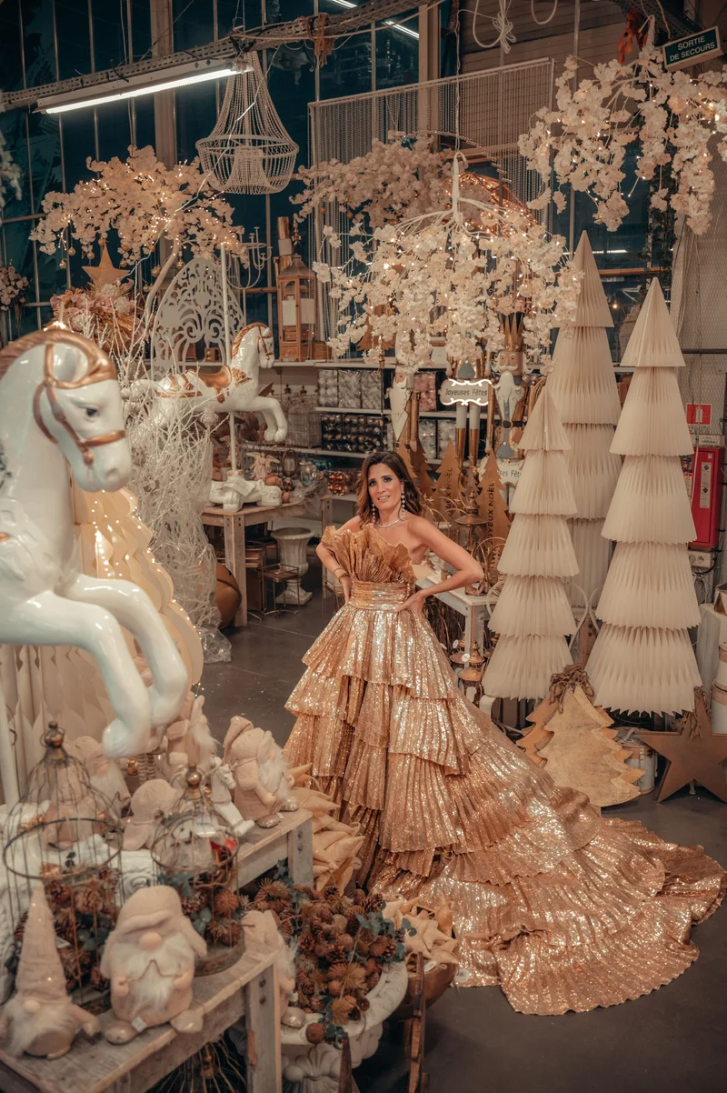 Robe longue du soir Leonie Hanne gold