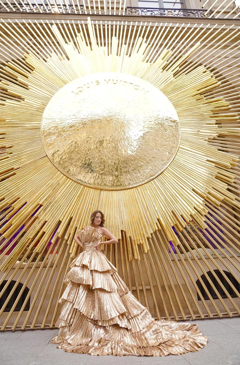 Robe longue du soir Leonie Hanne gold
