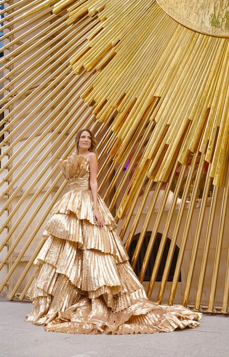 Robe longue du soir Leonie Hanne gold