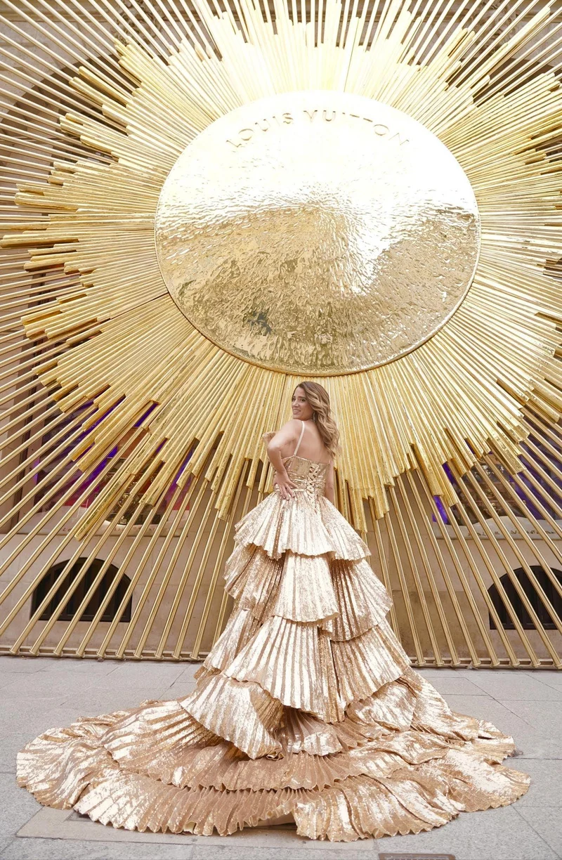 Robe longue du soir Leonie Hanne gold