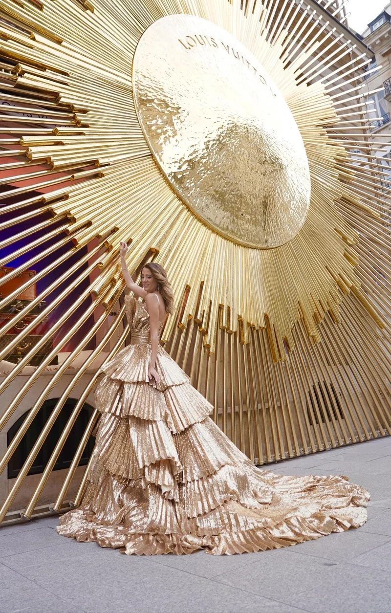 Robe longue du soir Leonie Hanne gold