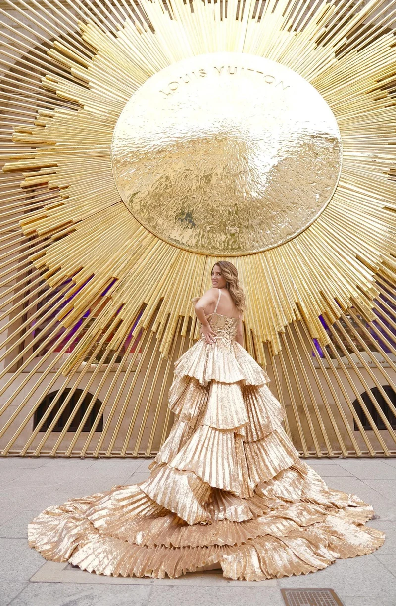 Robe longue du soir Leonie Hanne gold