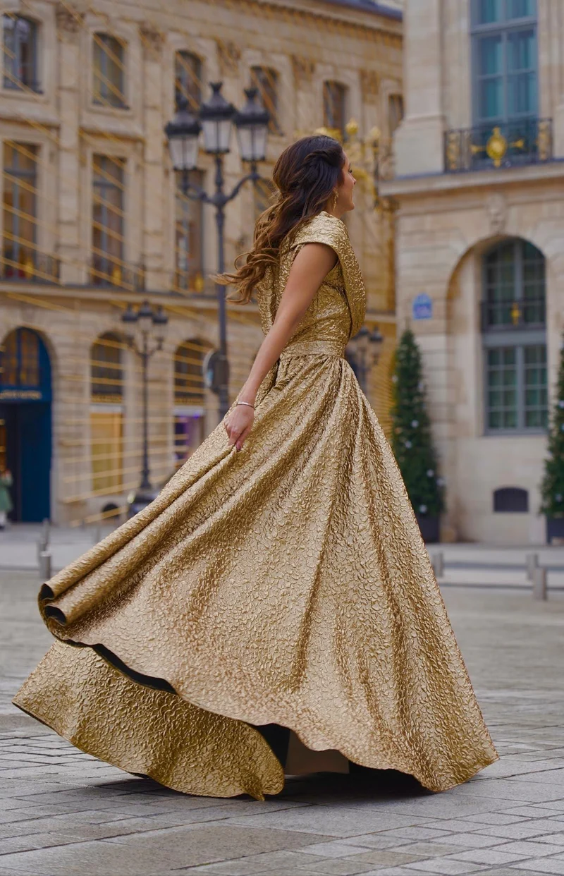 Robe Téa doré