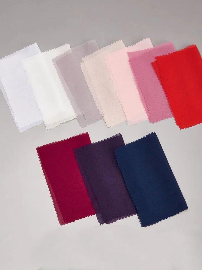 Tissu pour robe en mousseline de soie multicolore
