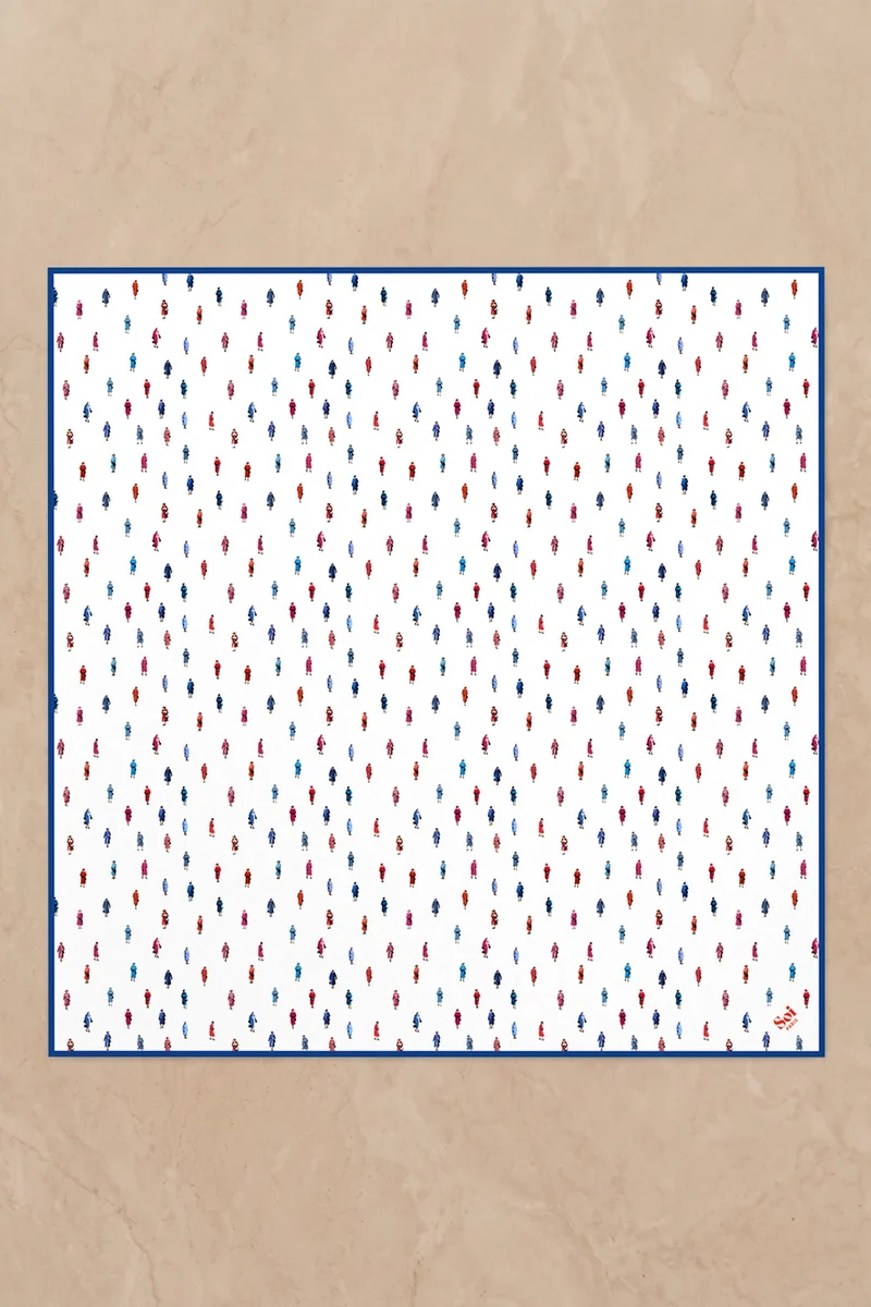 Foulard en soie Reine Elisabeth