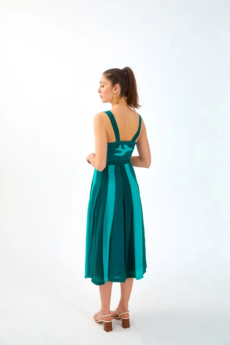 Robe en soie Eucalyptus